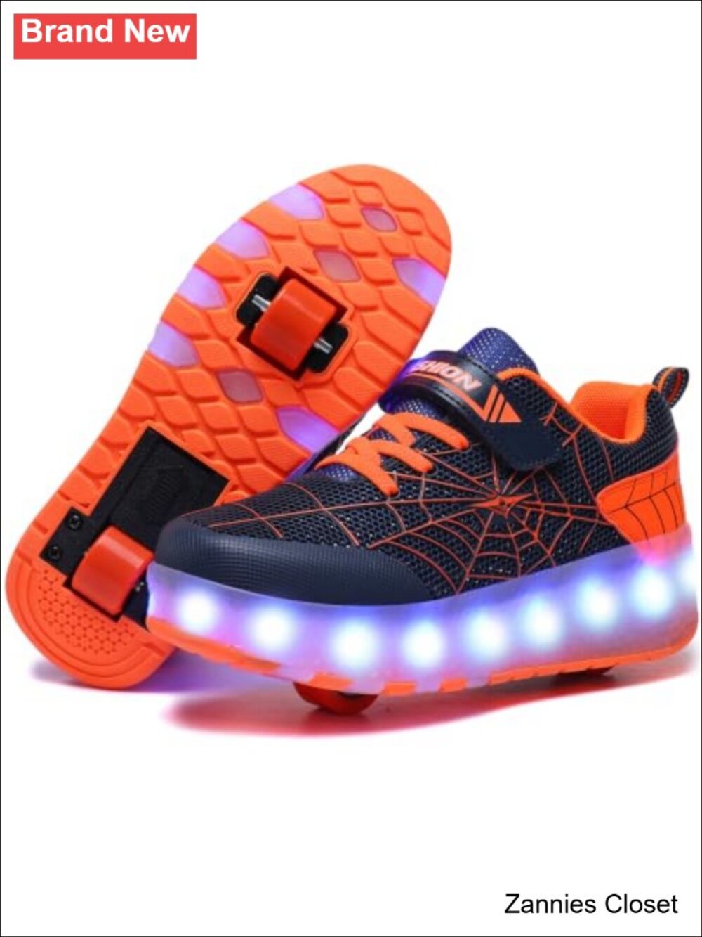 ✨ Kids LED Light Up Roller Shoes Wheels Skate Sneakers for Boys Girls